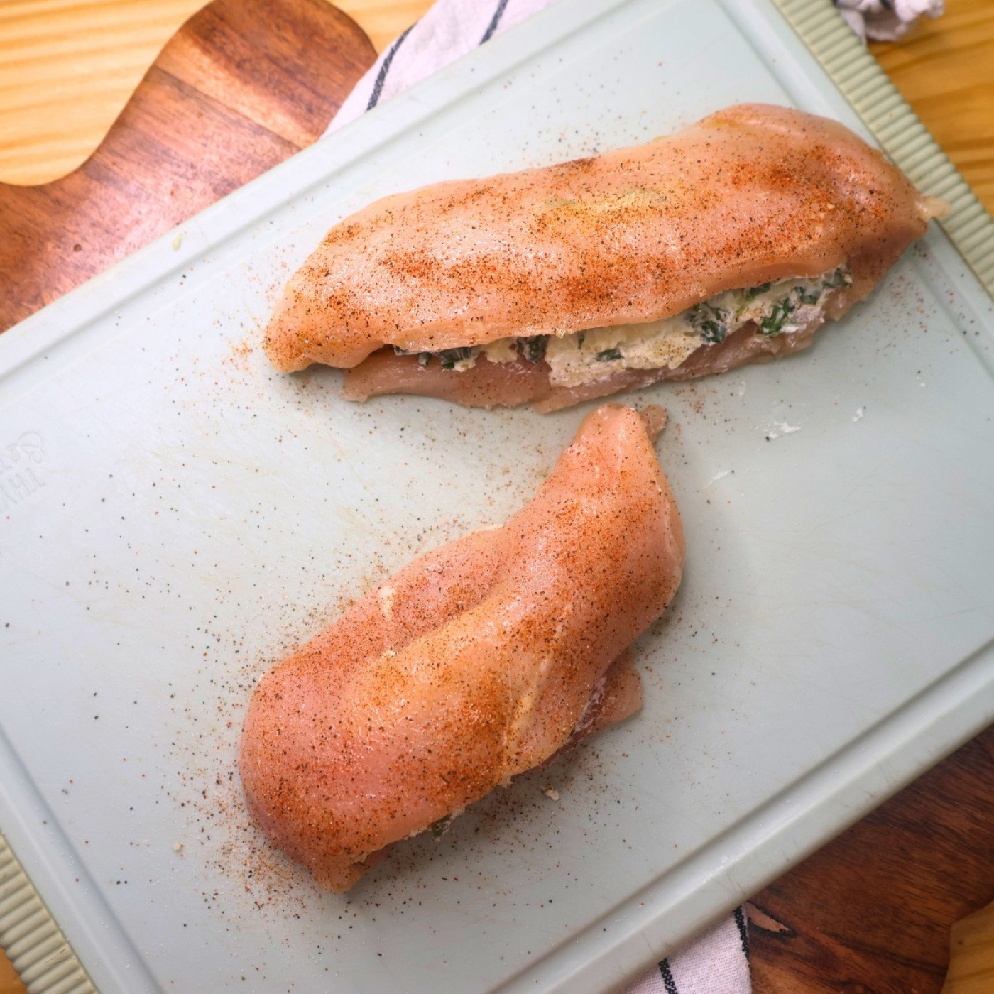 Air Fryer Stuffed Chicken