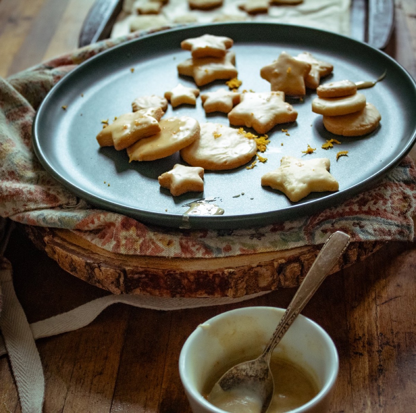 Ginger Sugar Cookies With Fresh 1 Orange Icing